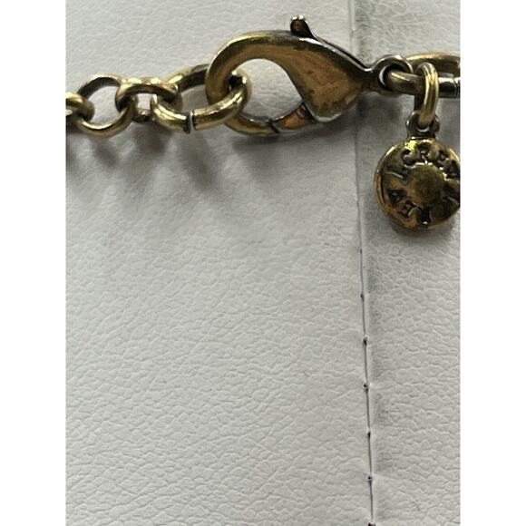 J. Crew Acrylic Rhinestone 3D Coral Pink Flower Statement Necklace - Picture 7 of 12